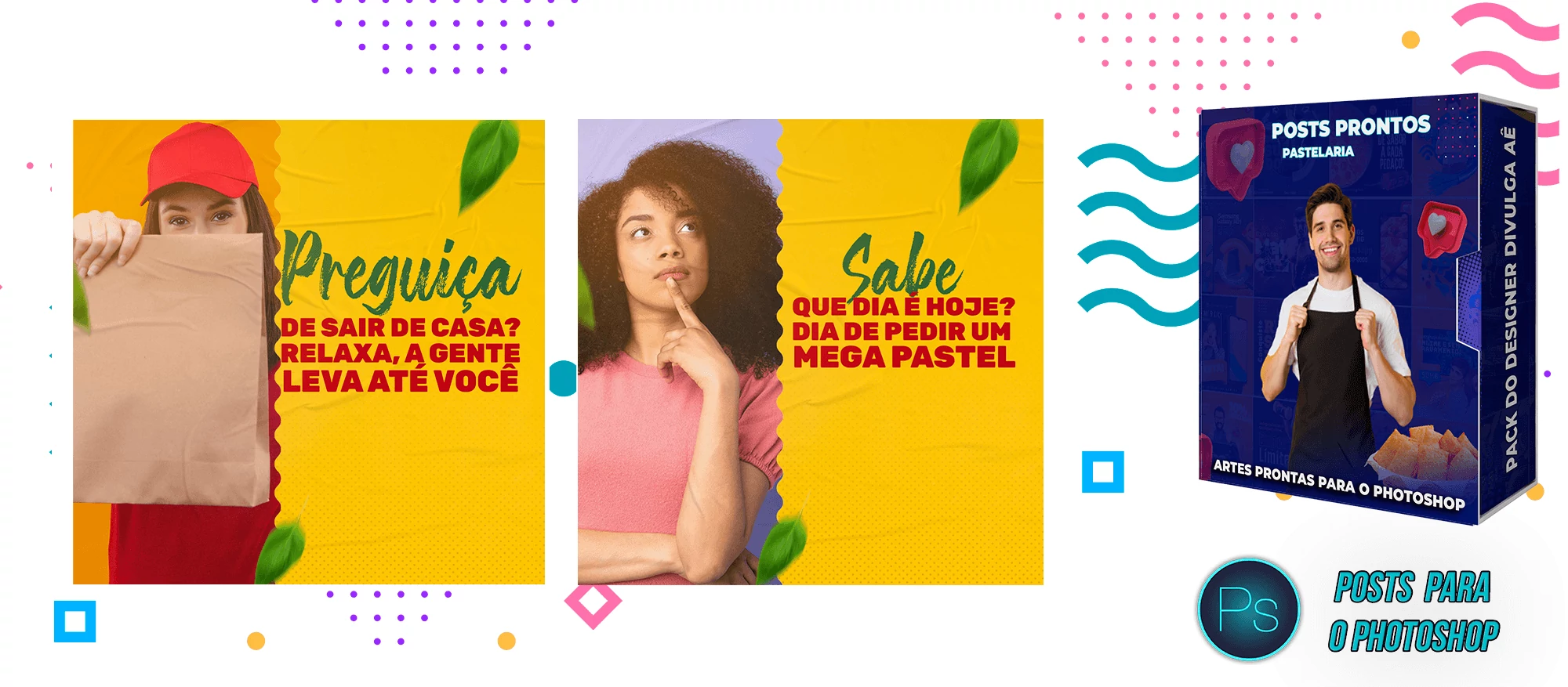 Pack de Posts Prontos Lanchonetes - Vendas de Pastel - Pastelaria - Imagem 6
