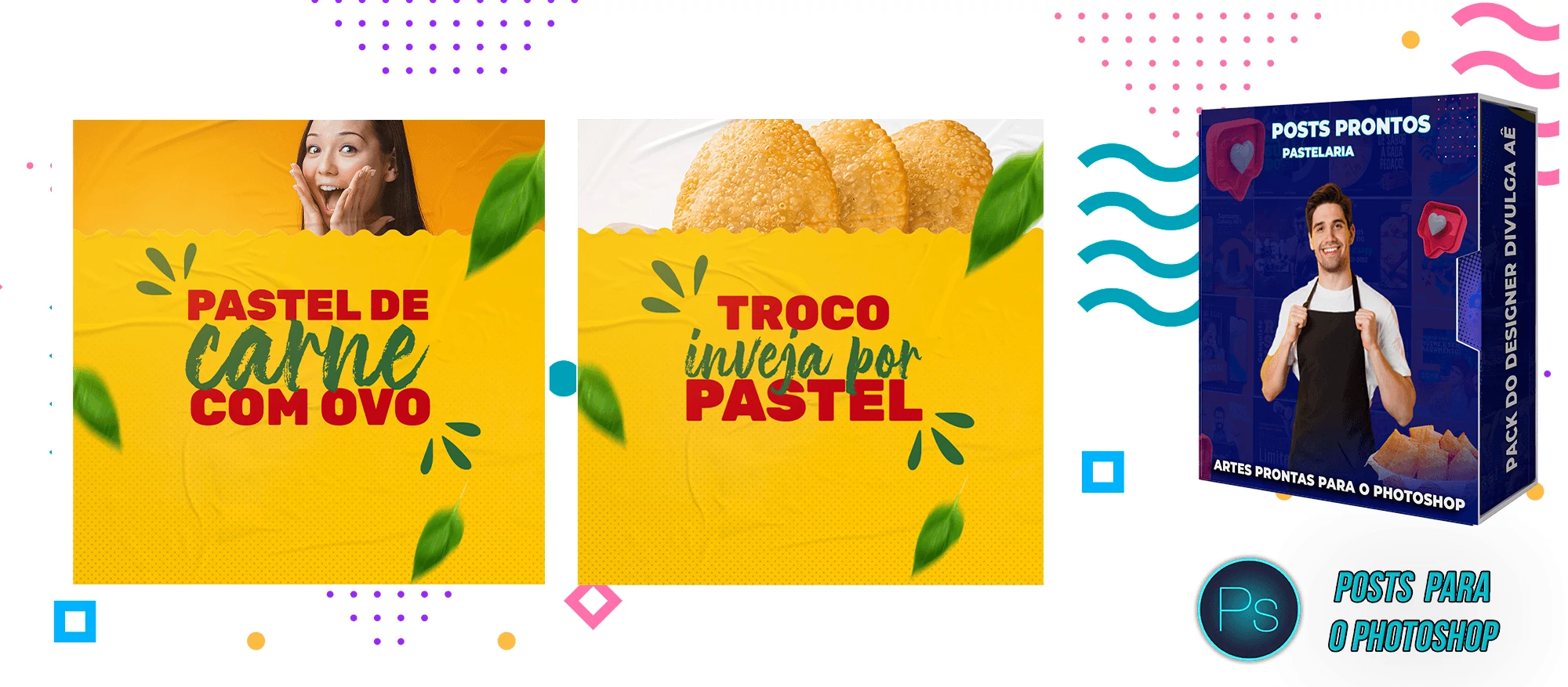 Pack de Posts Prontos Lanchonetes - Vendas de Pastel - Pastelaria - Imagem 9