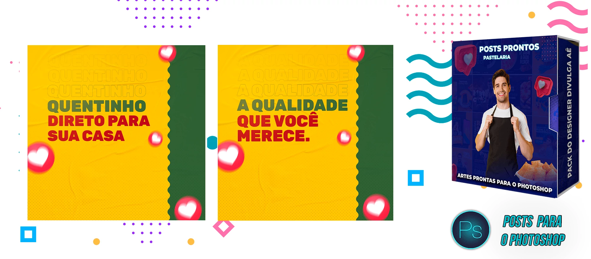 Pack de Posts Prontos Lanchonetes - Vendas de Pastel - Pastelaria - Imagem 8
