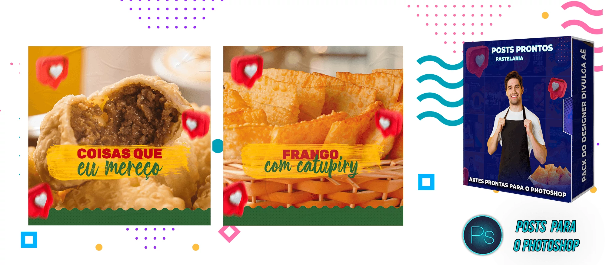 Pack de Posts Prontos Lanchonetes - Vendas de Pastel - Pastelaria - Imagem 4