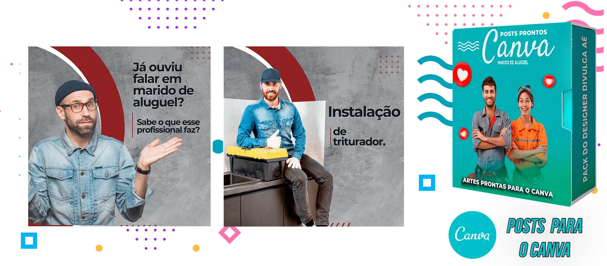 Pack de Posts Prontos - Marido de Aluguel no Canva + Legendas Prontas - Imagem 6