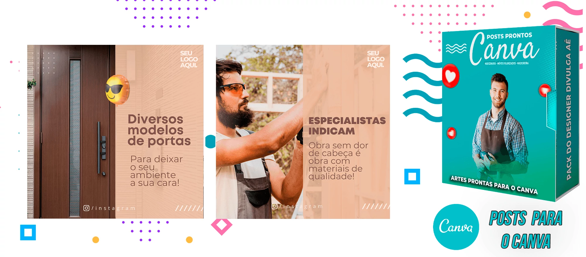 Pack de Posts Prontos para o Canva - Móveis Planejados e Marcenaria - Madereira + Legendas Prontas - Imagem 26