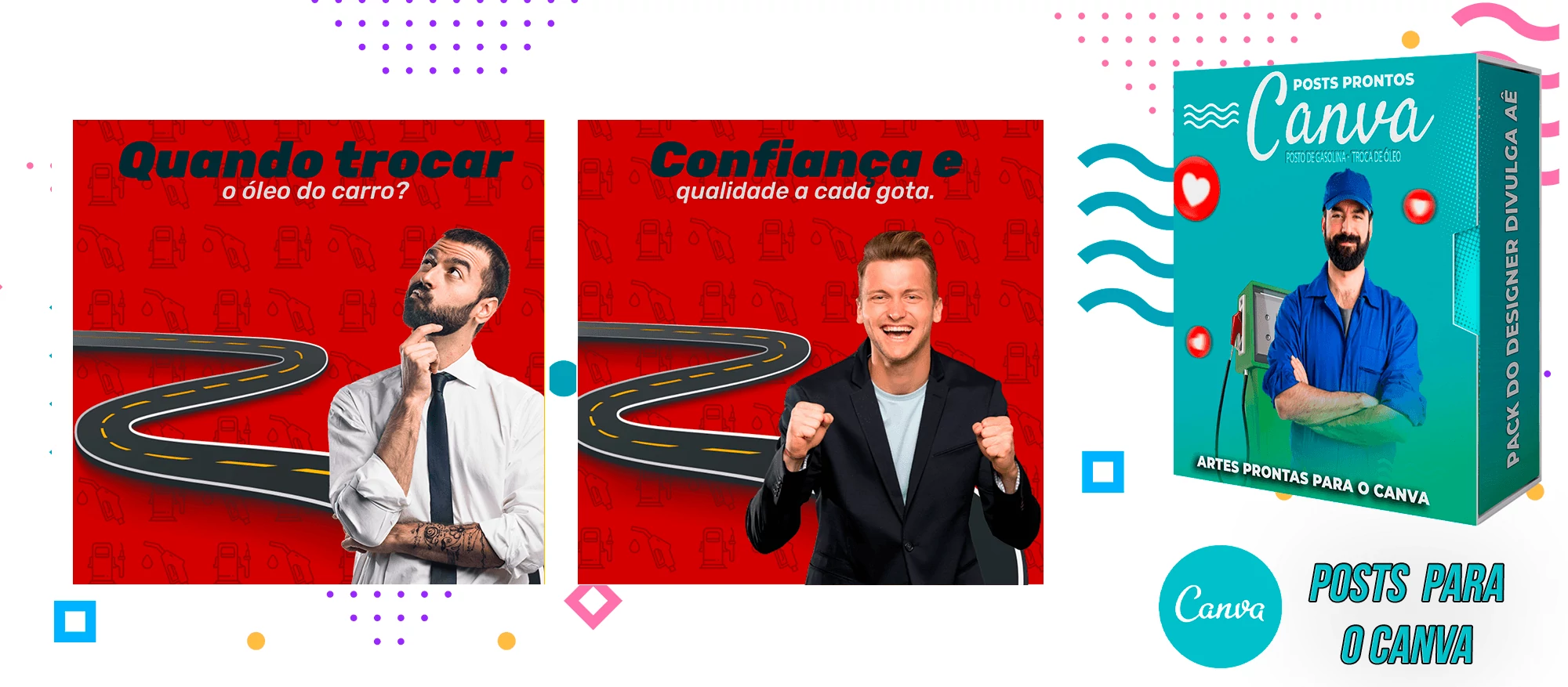 Mega Pack de Posts Prontos - Posto de Combustível - Troca de óleo + Legendas para o Canva - Imagem 20