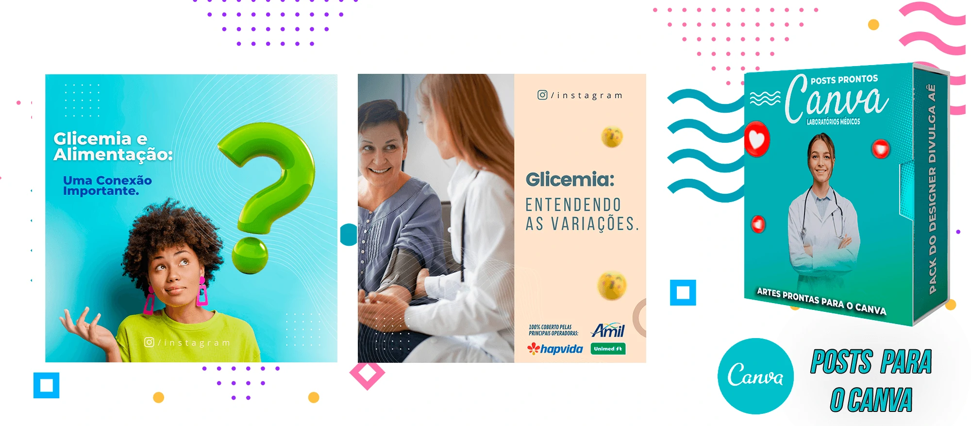 Pack de Posts Prontos para o Canva - Laboratórios Médicos - Laboratório de Análises Clínicas + Legendas - Imagem 29