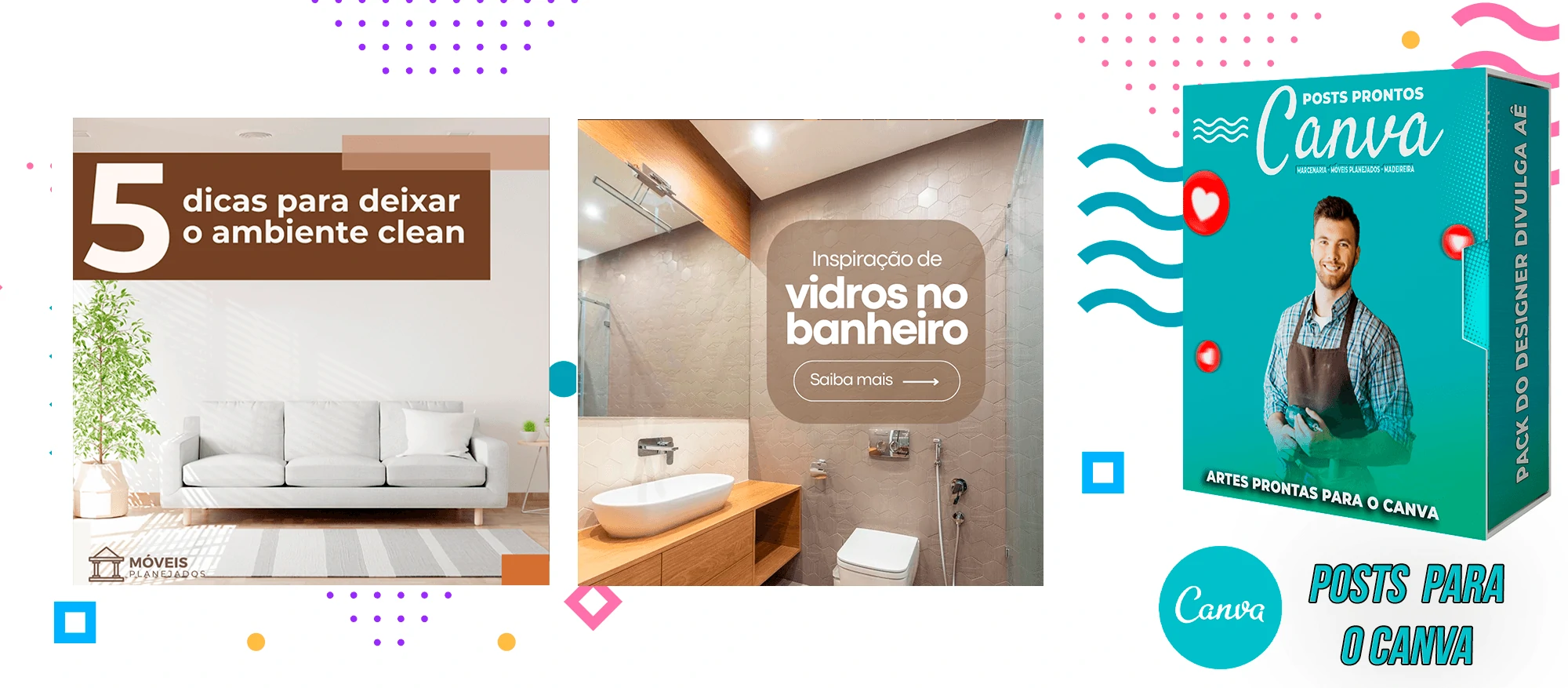 Pack de Posts Prontos para o Canva - Móveis Planejados e Marcenaria - Madereira + Legendas Prontas - Imagem 18