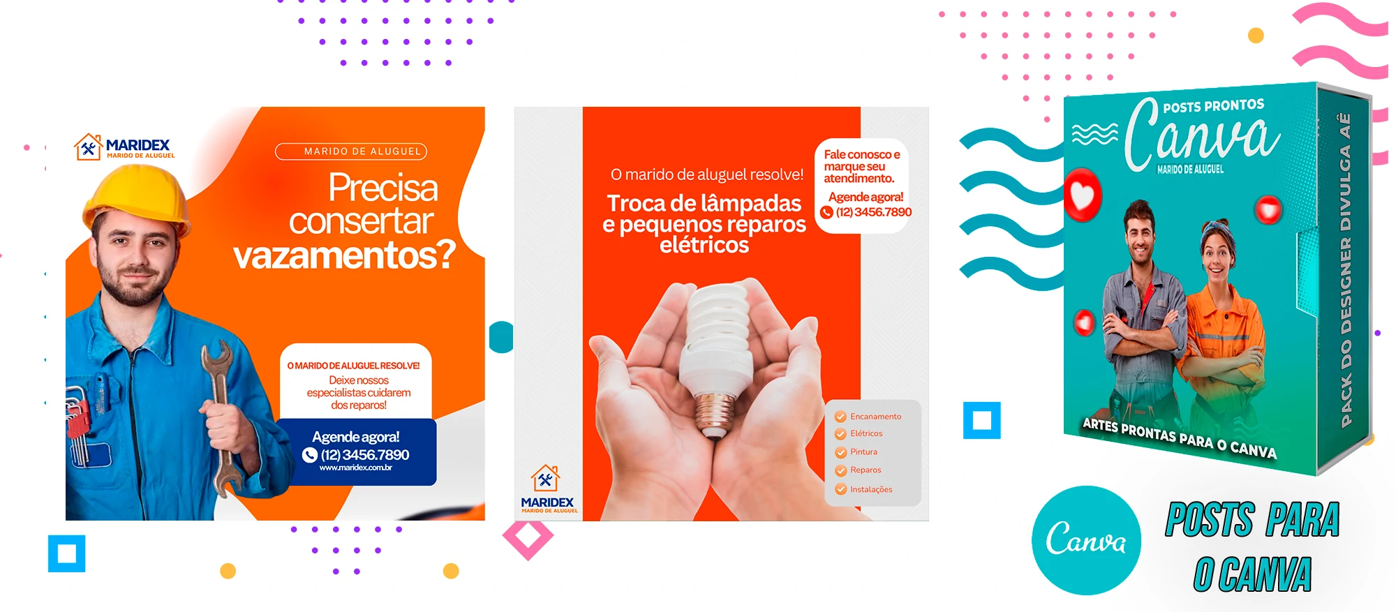 Pack de Posts Prontos - Marido de Aluguel no Canva + Legendas Prontas - Imagem 21