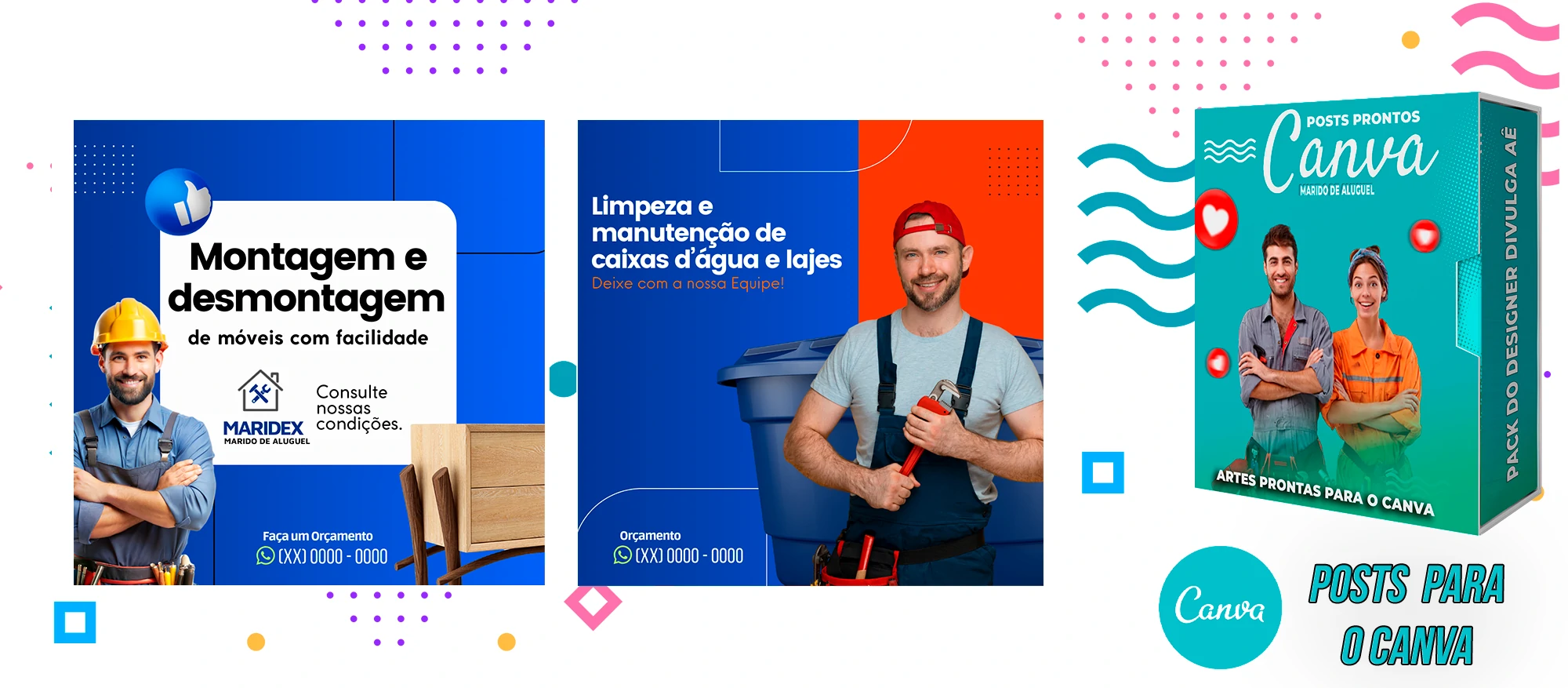 Pack de Posts Prontos - Marido de Aluguel no Canva + Legendas Prontas - Imagem 6
