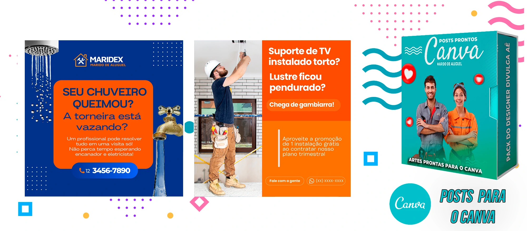 Pack de Posts Prontos - Marido de Aluguel no Canva + Legendas Prontas - Imagem 5