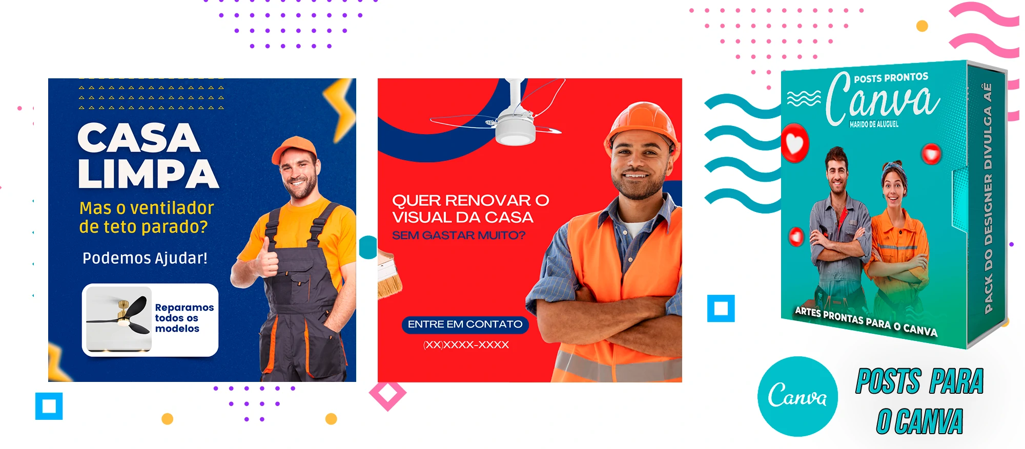 Pack de Posts Prontos - Marido de Aluguel no Canva + Legendas Prontas - Imagem 18