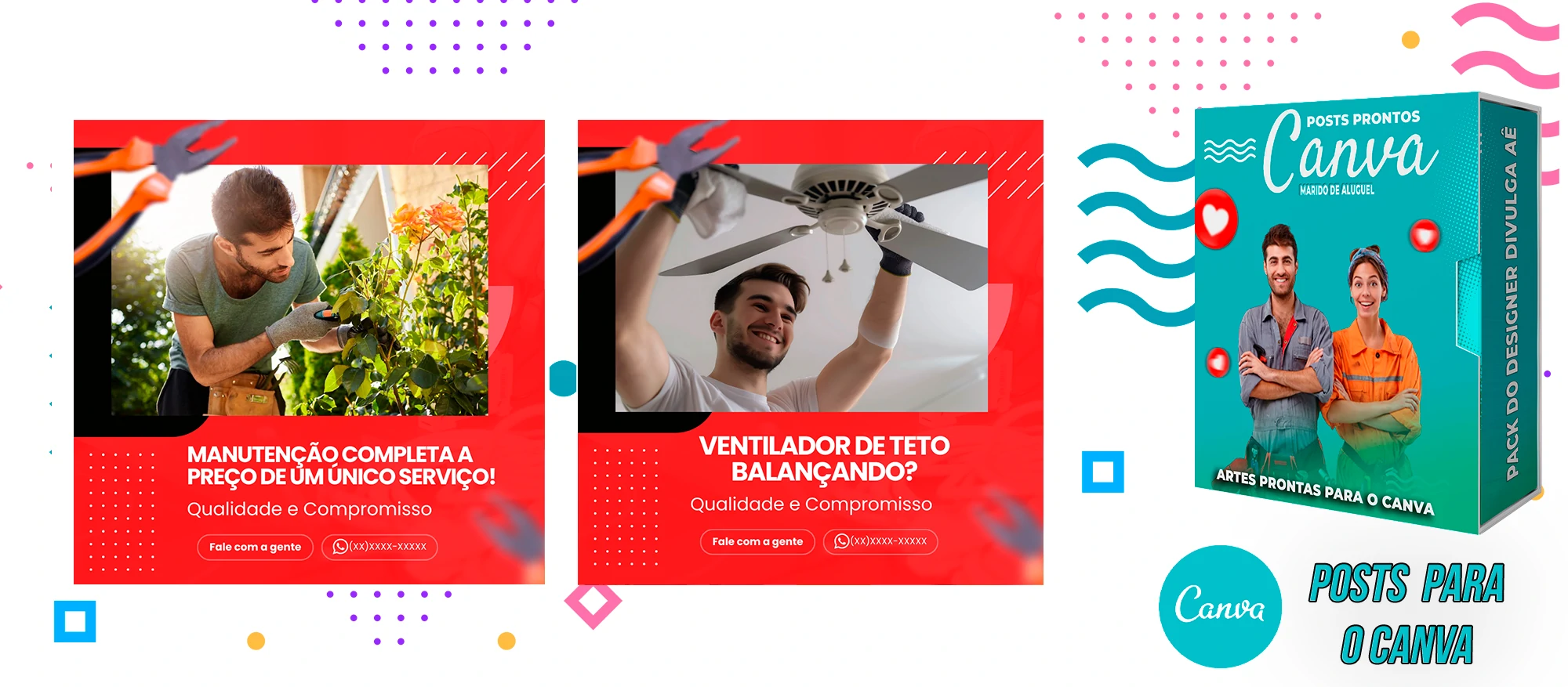 Pack de Posts Prontos - Marido de Aluguel no Canva + Legendas Prontas - Imagem 19