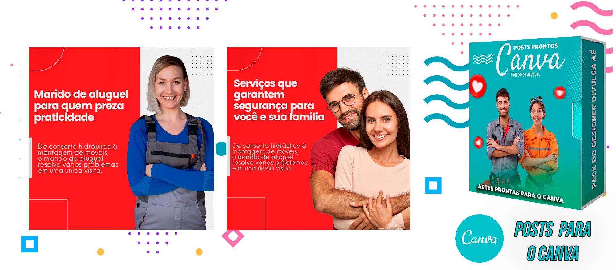 Pack de Posts Prontos - Marido de Aluguel no Canva + Legendas Prontas - Imagem 16