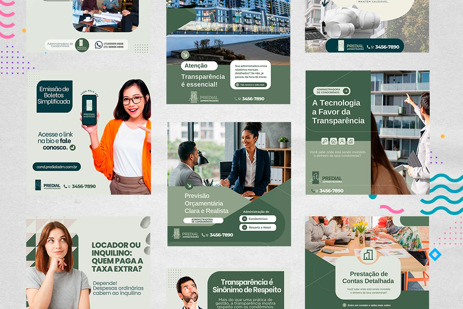 Pack de Posts Prontos para o Canva - Administradoras de Condomínios + Legendas - Imagem 25