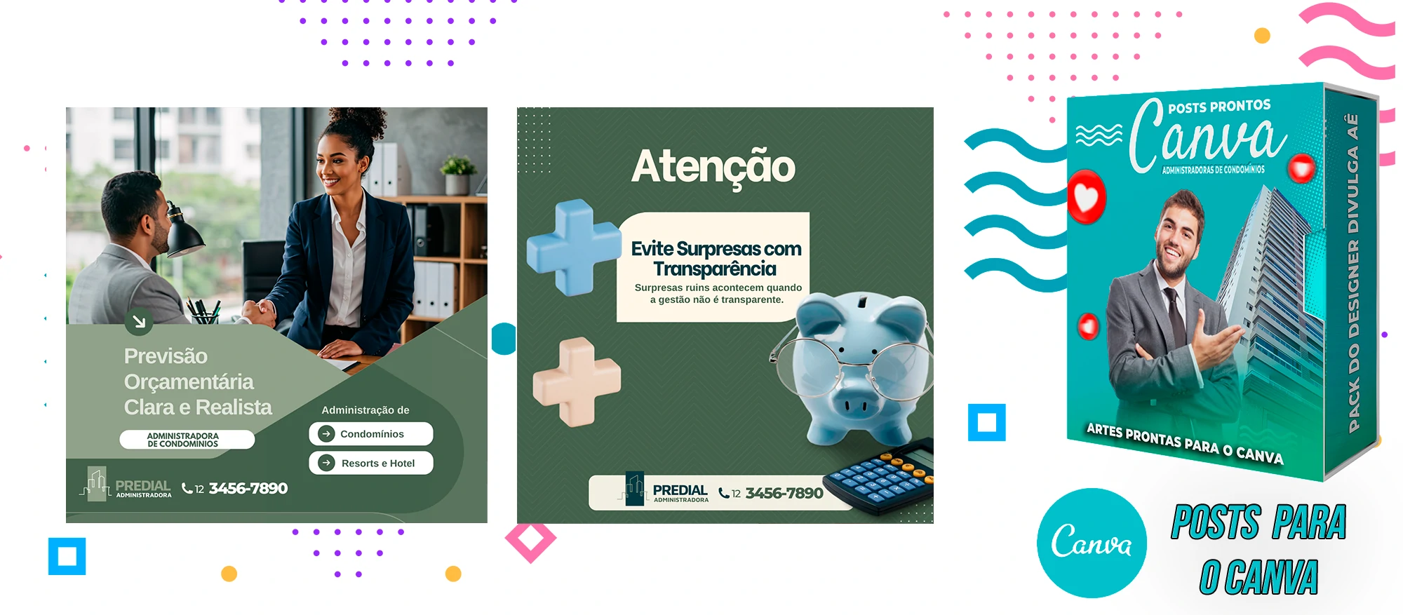 Pack de Posts Prontos para o Canva - Administradoras de Condomínios + Legendas - Imagem 10