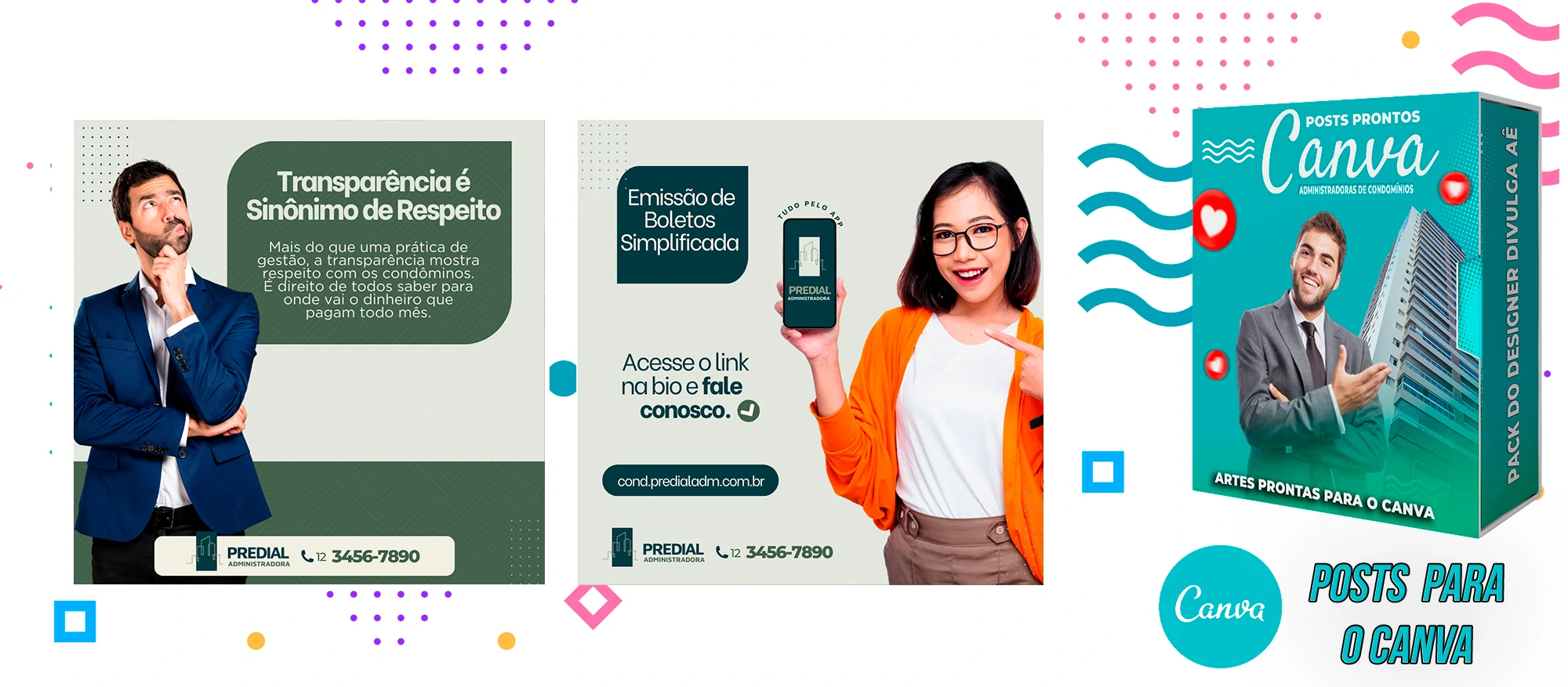 Pack de Posts Prontos para o Canva - Administradoras de Condomínios + Legendas - Imagem 7