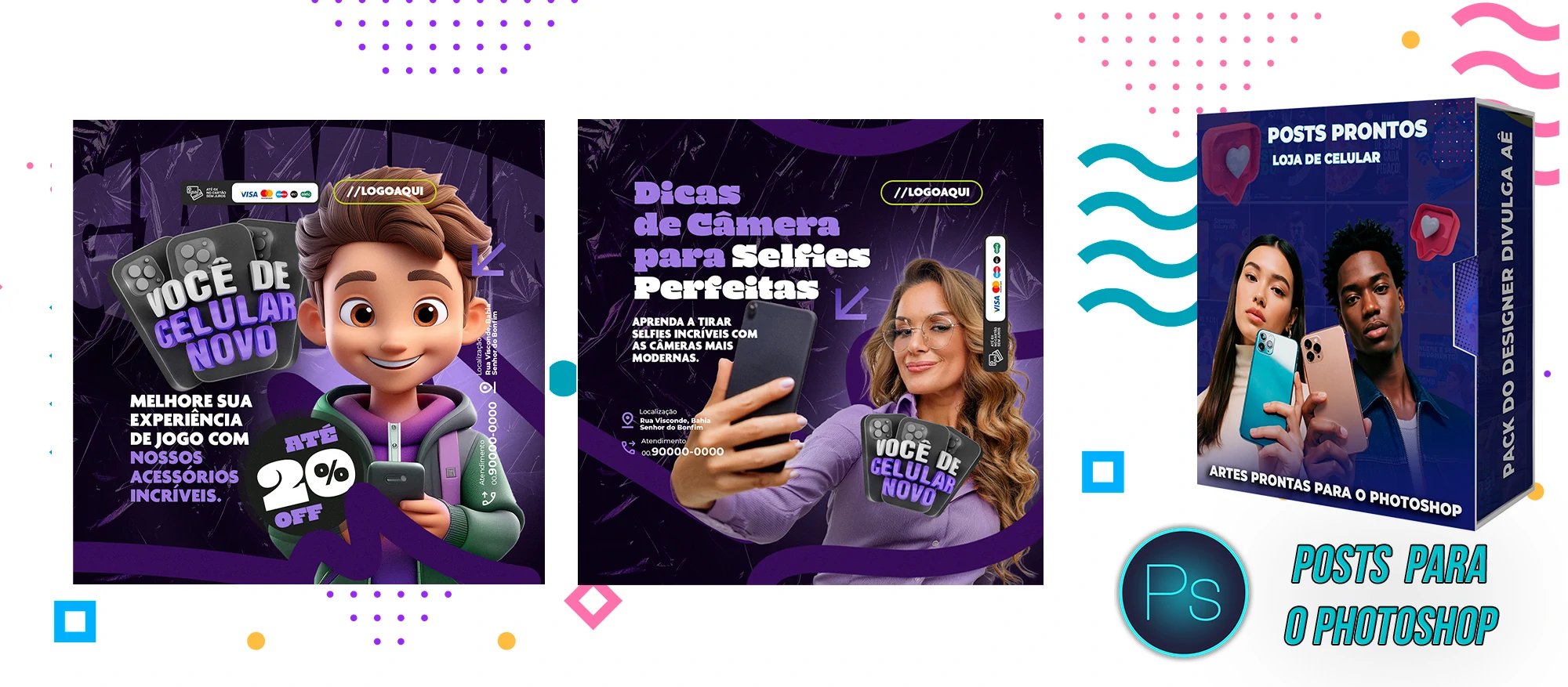 Pack de Posts Prontos - Loja de Celular no Photoshop - Imagem 9