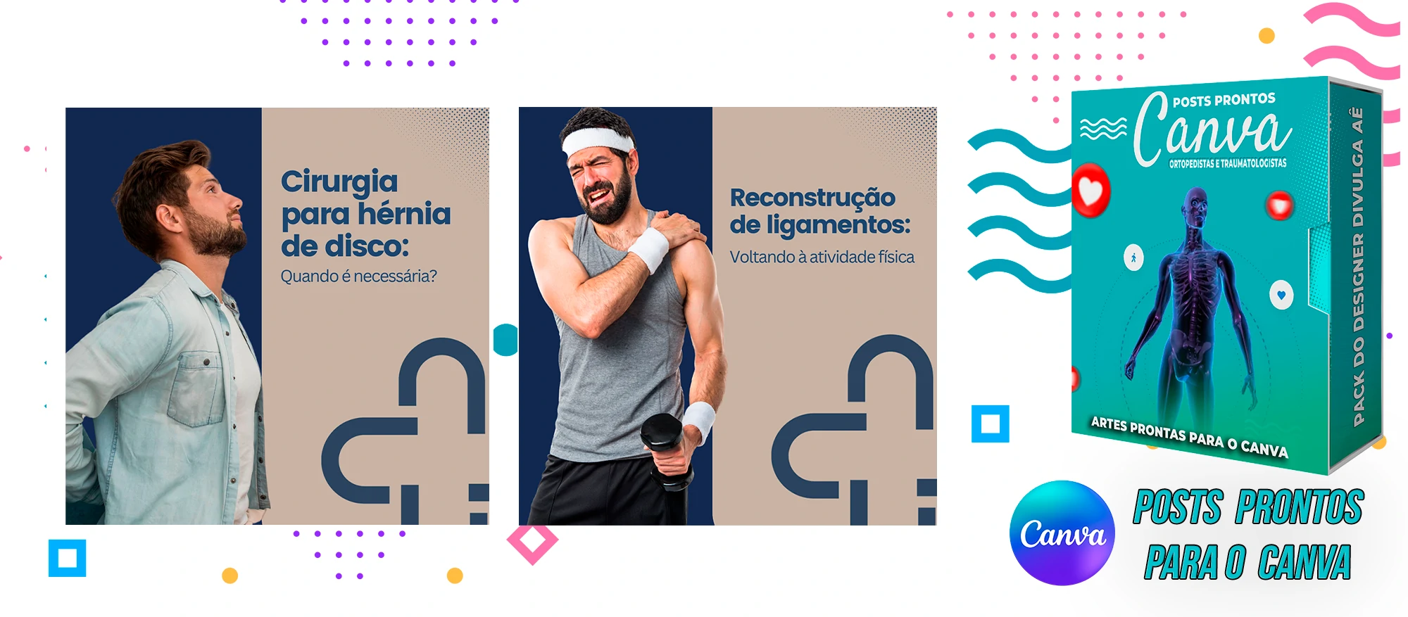 Pack de Posts Prontos com legendas para Ortopedistas e Clínica Ortopédica no Canva - Imagem 20