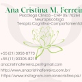 Ana Cristina de Moraes Ferreira, Psicólogo Rio de Janeiro