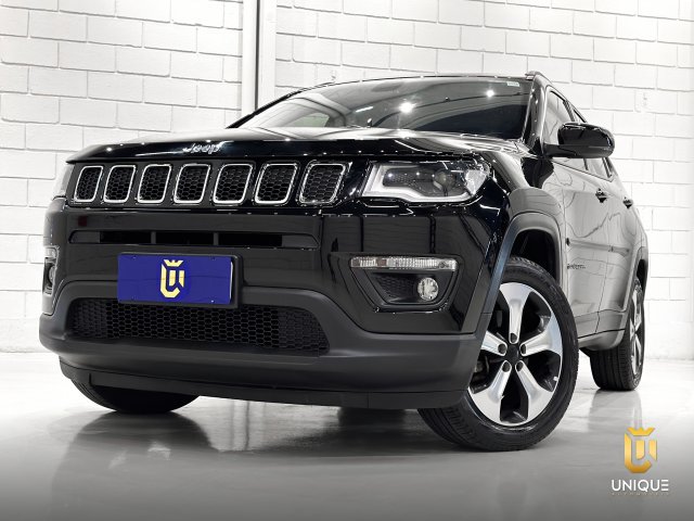 Jeep Compass 2.0 16V FLEX LONGITUDE AUTOMÁTICO 2017 preto à venda na Unique Automóveis em Indaiatuba — foto 2
