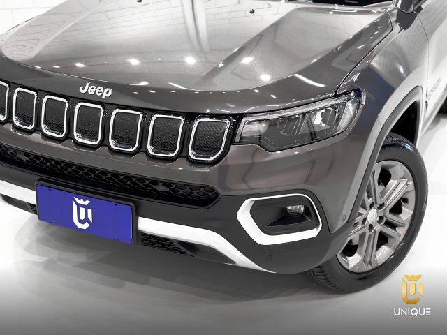 Jeep Compass 2.0 TD350 TURBO DIESEL LONGITUDE AT9 2023 cinza à venda na Unique Automóveis em Indaiatuba — foto 5