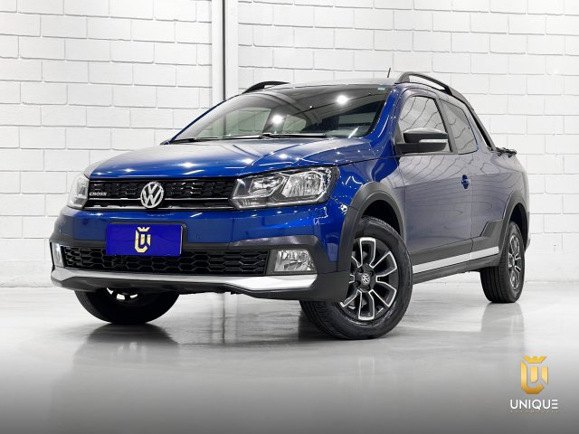 Volkswagen Saveiro 1.6 CROSS CD 16V FLEX 2P MANUAL 2021/2022 azul à venda na Unique Automóveis em Indaiatuba — foto 2
