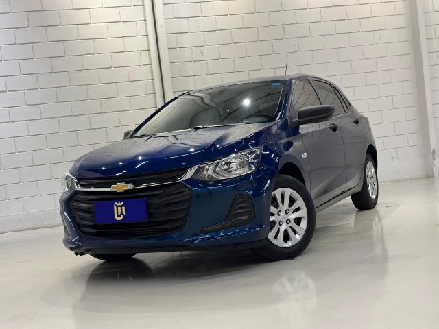 Chevrolet Onix 1.0 TURBO FLEX AUTOMATICO 2021/2022 azul à venda na Unique Automóveis em Indaiatuba — foto 4