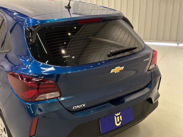 Chevrolet Onix 1.0 TURBO FLEX AUTOMATICO 2021/2022 azul à venda na Unique Automóveis em Indaiatuba — foto 5
