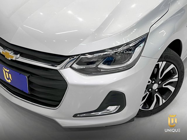 Chevrolet Onix 1.0 TURBO FLEX PREMIER AUTOMÁTICO 2022/2023 prata à venda na Unique Automóveis em Indaiatuba — foto 3
