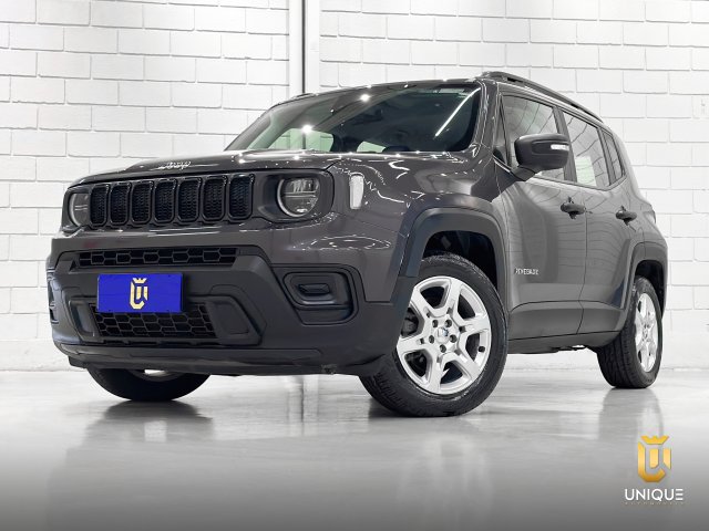 Jeep Renegade 1.3 T270 TURBO FLEX SPORT AT6 2022/2023 cinza à venda na Unique Automóveis em Indaiatuba — foto 2