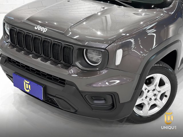 Jeep Renegade 1.3 T270 TURBO FLEX SPORT AT6 2022/2023 cinza à venda na Unique Automóveis em Indaiatuba — foto 3
