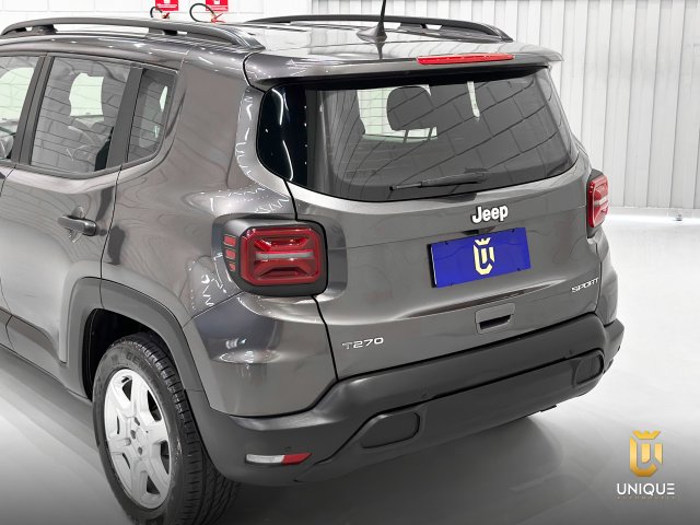 Jeep Renegade 1.3 T270 TURBO FLEX SPORT AT6 2022/2023 cinza à venda na Unique Automóveis em Indaiatuba — foto 6