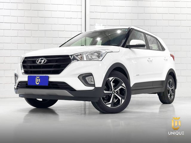 Hyundai Creta 1.6 16V FLEX SMART PLUS AUTOMÁTICO 2021/2020 branco à venda na Unique Automóveis em Indaiatuba — foto 2