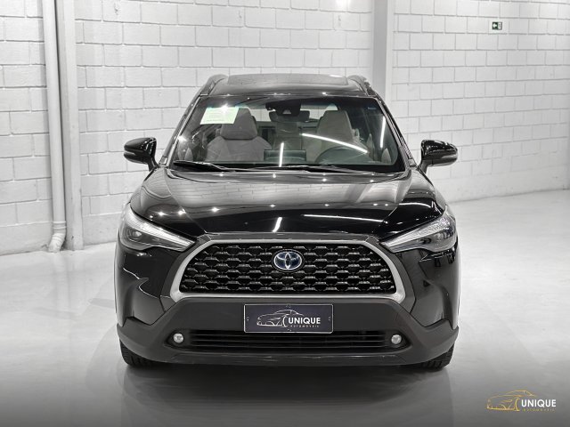 Toyota Corolla Cross 1.8 VVT-I HYBRID FLEX XRX CVT 2021/2022 preto à venda na Unique Automóveis em Indaiatuba — foto 2