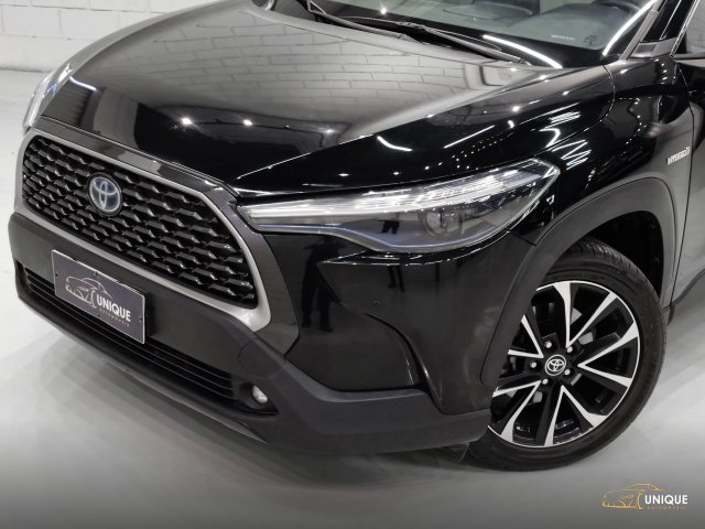 Toyota Corolla Cross 1.8 VVT-I HYBRID FLEX XRX CVT 2021/2022 preto à venda na Unique Automóveis em Indaiatuba — foto 3