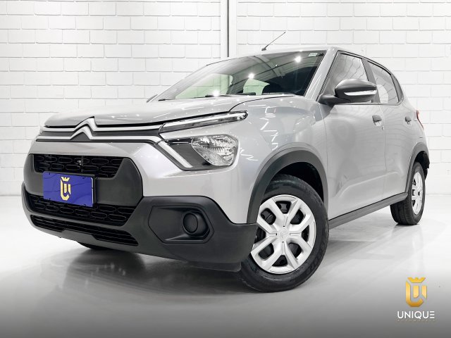 Citroën C3 1.0 FIREFLY FLEX LIVE PACK MANUAL 2023/2024 cinza à venda na Unique Automóveis em Indaiatuba — foto 2