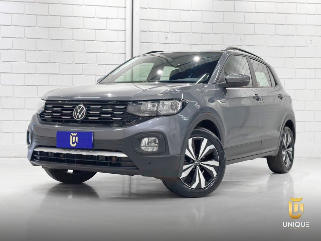 Volkswagen T-cross 1.0 200 TSI TOTAL FLEX COMFORTLINE AUTOMÁTICO 2023/2024 cinza à venda na Unique Automóveis em Indaiatuba — foto 2