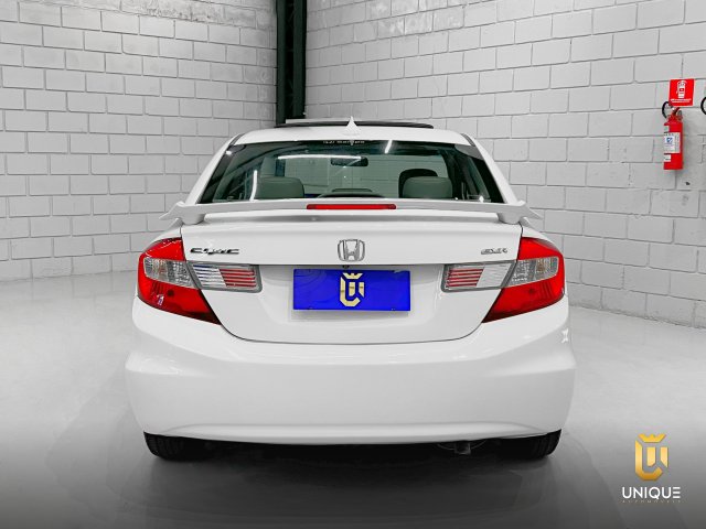 Honda Civic 2.0 EXR 16V FLEX 4P AUTOMÁTICO 2013/2014 branco à venda na Unique Automóveis em Indaiatuba — foto 4