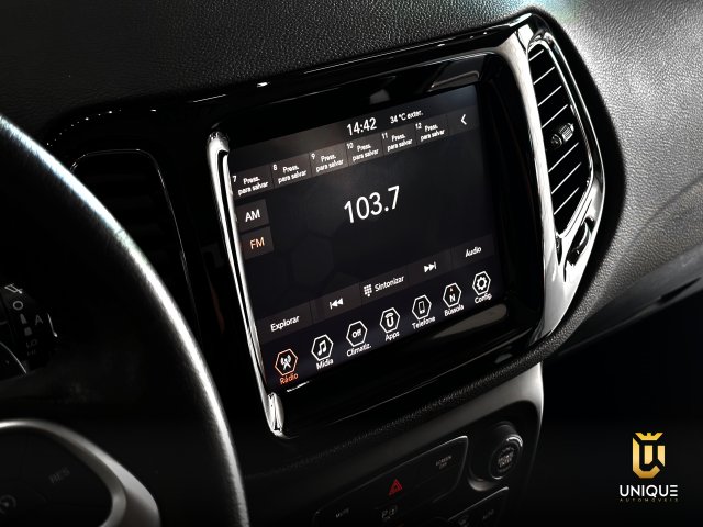 Jeep Compass 2.0 16V FLEX LONGITUDE NIGHT EAGLE 2021 preto à venda na Unique Automóveis em Indaiatuba — foto 12