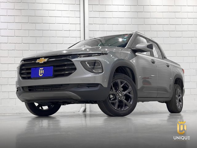 Chevrolet Montana 1.2 TURBO FLEX PREMIER AUTOMÁTICO 2023 prata à venda na Unique Automóveis em Indaiatuba — foto 2