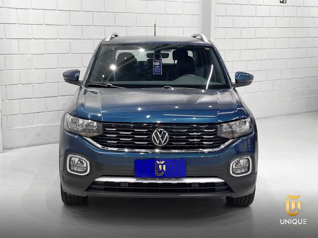 Volkswagen T-cross 1.4 250 TSI TOTAL FLEX HIGHLINE AUTOMÁTICO 2022 azul à venda na Unique Automóveis em Indaiatuba — foto 4