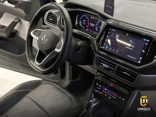 Volkswagen T-cross 1.4 250 TSI TOTAL FLEX HIGHLINE AUTOMÁTICO 2022 azul à venda na Unique Automóveis em Indaiatuba — foto 12