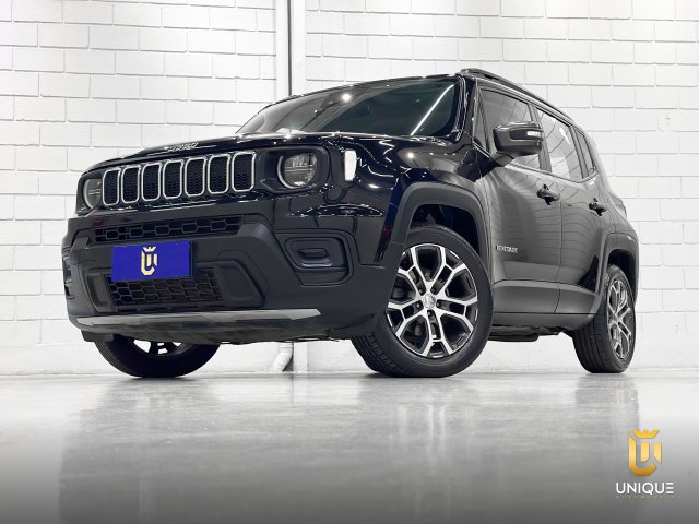 Jeep Renegade 1.3 T270 TURBO FLEX LONGITUDE AT6 2023 preto à venda na Unique Automóveis em Indaiatuba — foto 2