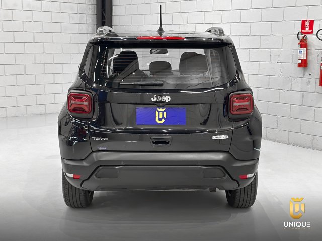 Jeep Renegade 1.3 T270 TURBO FLEX LONGITUDE AT6 2023 preto à venda na Unique Automóveis em Indaiatuba — foto 4