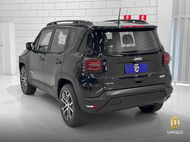 Jeep Renegade 1.3 T270 TURBO FLEX LONGITUDE AT6 2023 preto à venda na Unique Automóveis em Indaiatuba — foto 5