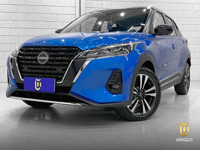 Nissan Kicks 1.6 16V FLEXSTART EXCLUSIVE XTRONIC 2023/2024 azul à venda na Unique Automóveis em Indaiatuba — foto 2