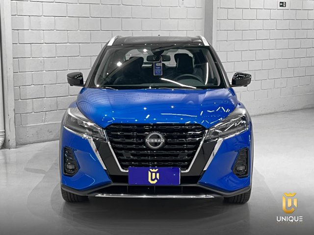 Nissan Kicks 1.6 16V FLEXSTART EXCLUSIVE XTRONIC 2023/2024 azul à venda na Unique Automóveis em Indaiatuba — foto 3