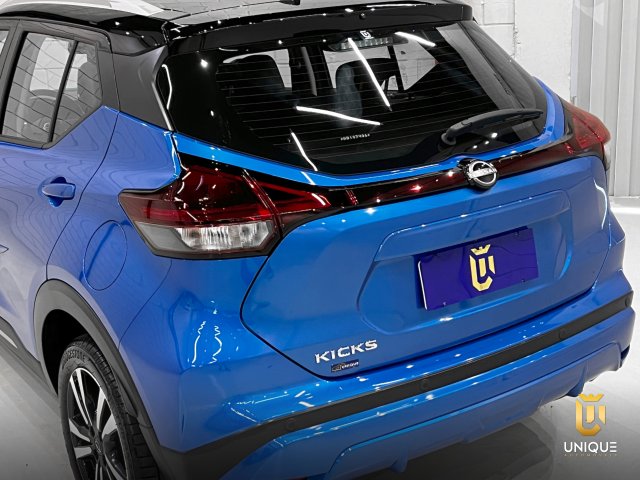 Nissan Kicks 1.6 16V FLEXSTART EXCLUSIVE XTRONIC 2023/2024 azul à venda na Unique Automóveis em Indaiatuba — foto 5