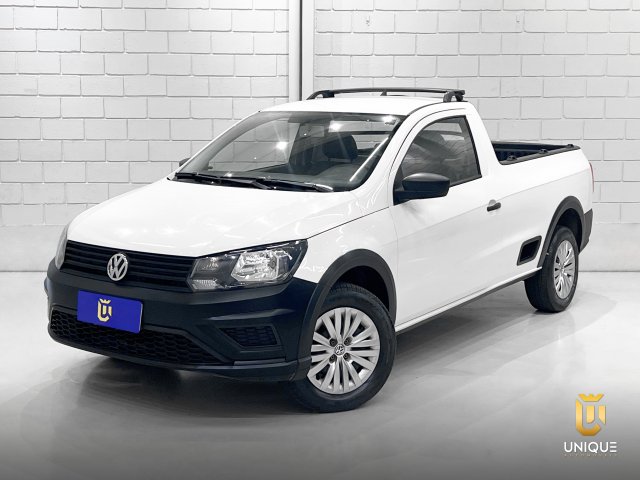 Volkswagen Saveiro 1.6 MSI ROBUST CS 16V FLEX 2P MANUAL 2023 branco à venda na Unique Automóveis em Indaiatuba — foto 2