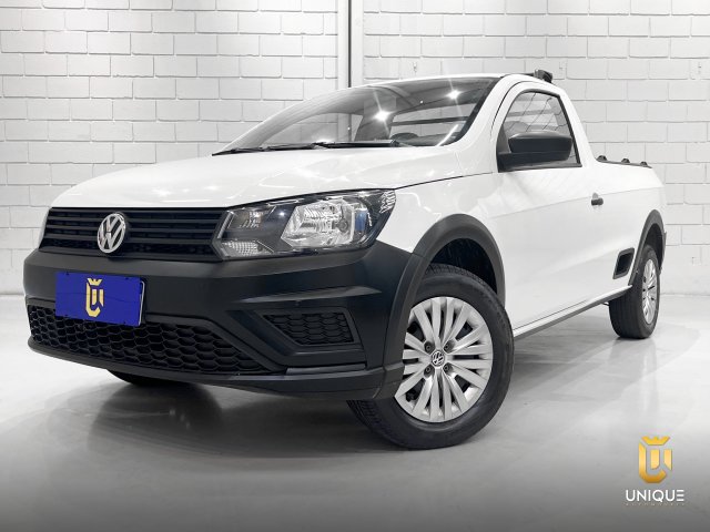 Volkswagen Saveiro 1.6 MSI ROBUST CS 16V FLEX 2P MANUAL 2023 branco à venda na Unique Automóveis em Indaiatuba — foto 3