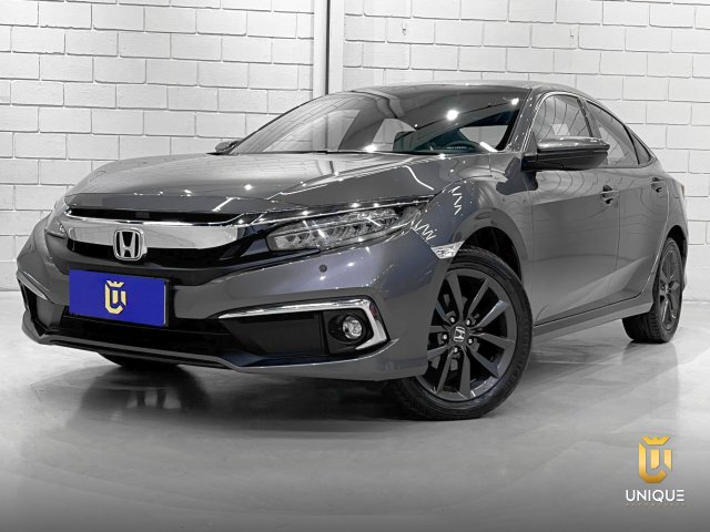 Honda Civic 2.0 16V FLEXONE EXL 4P CVT 2021 cinza à venda na Unique Automóveis em Indaiatuba — foto 2