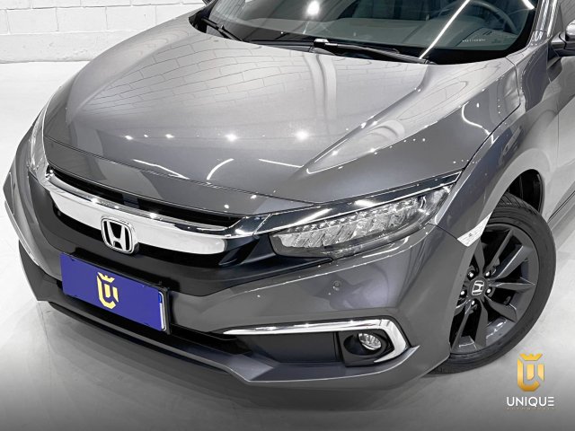 Honda Civic 2.0 16V FLEXONE EXL 4P CVT 2021 cinza à venda na Unique Automóveis em Indaiatuba — foto 3